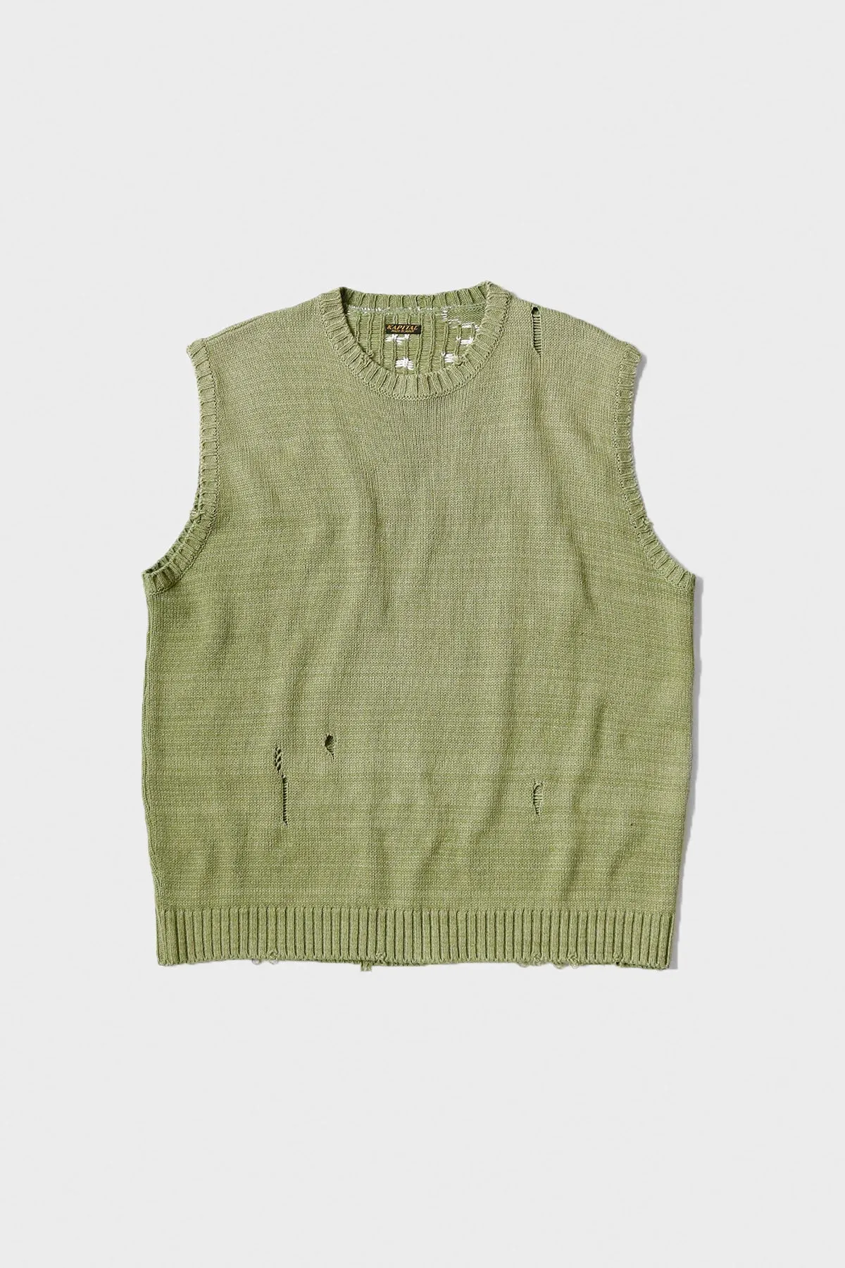 5G Cotton Knit BONE Vest - Khaki