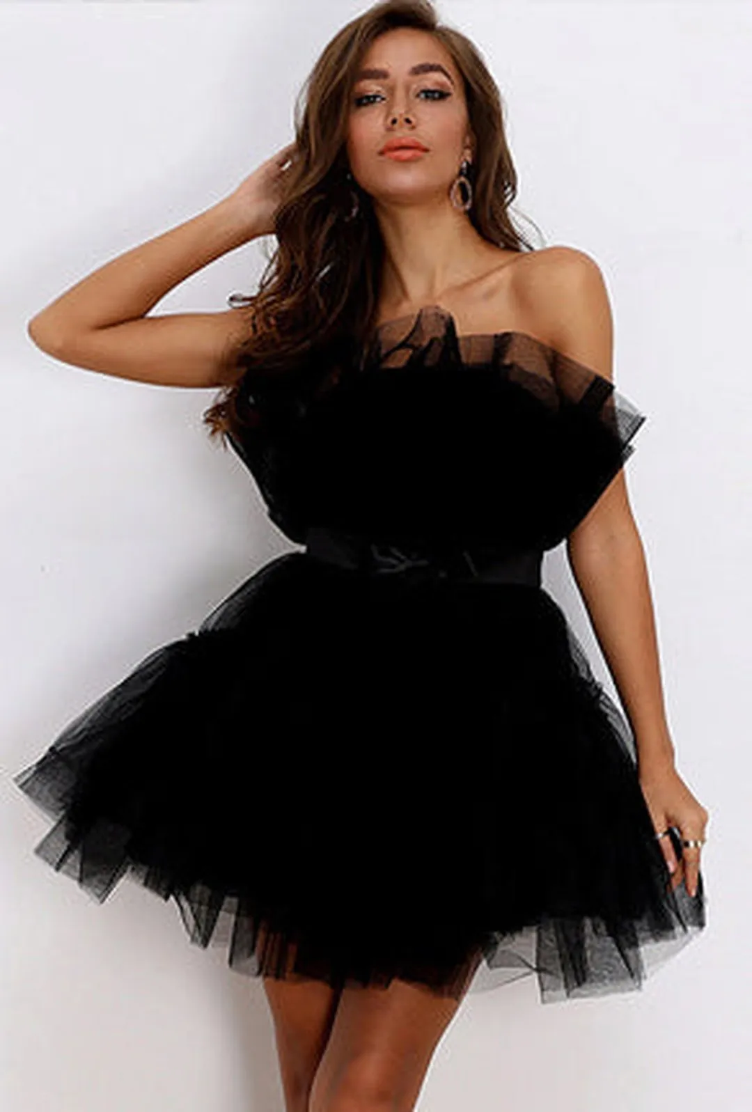 AaNISAH - TULLE MINI DRESS