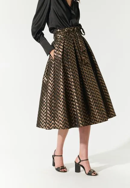 Albidea Jacquard NS-Skirt with belt