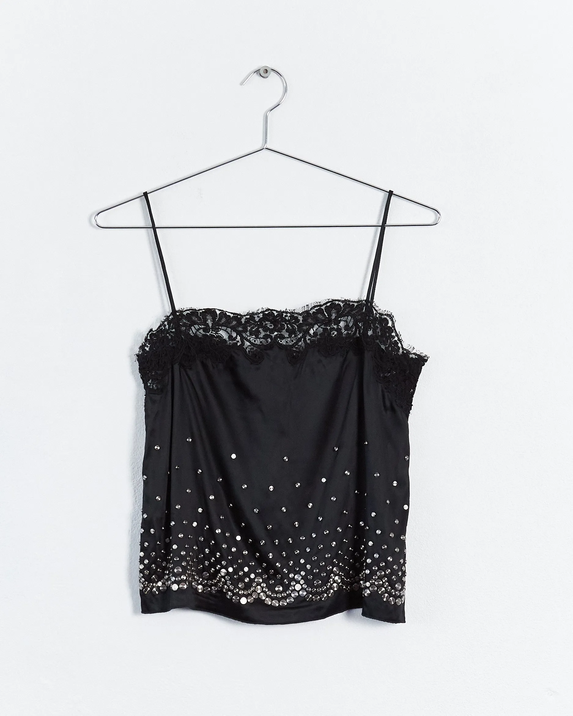 Alexander Wang embellished lace camisole top, black, 6