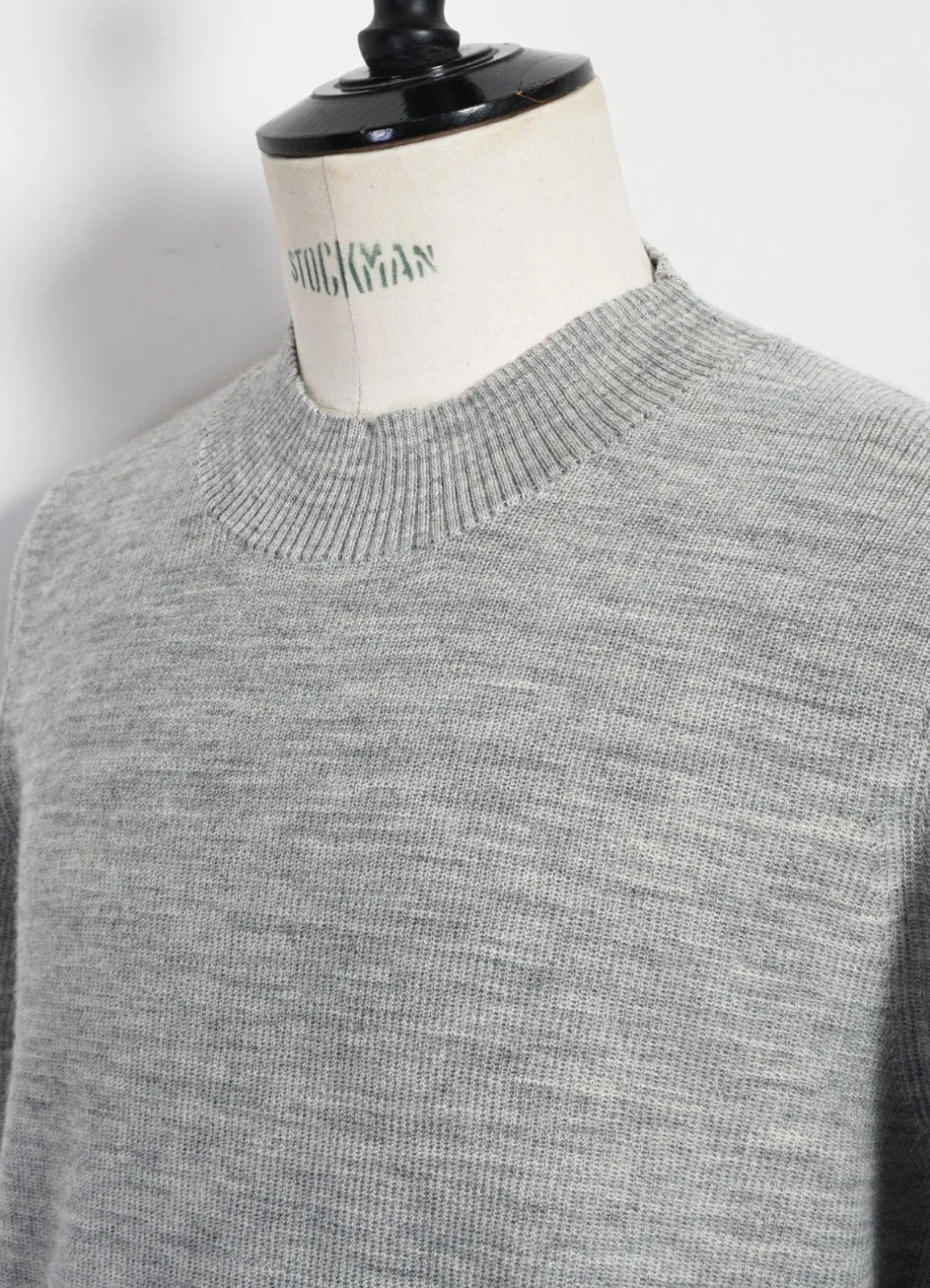 ANDRE | Knitted Crew Neck Sweater | Winter Grey