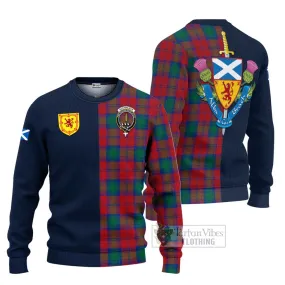 Auchinleck (Affleck) Tartan Ugly Sweater with Scottish Lion Royal Arm Half Style