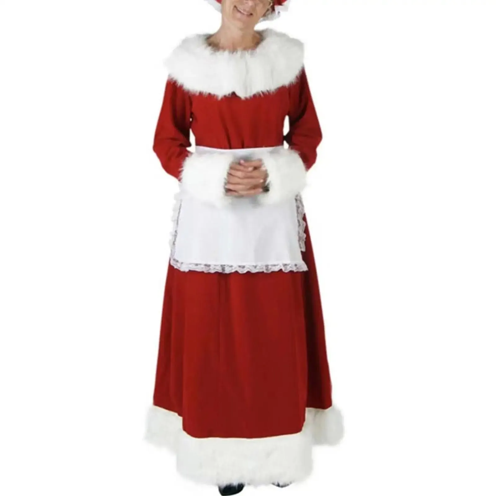 Authentic Mrs. Claus Costume Vintage Christmas Gown