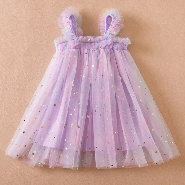 Baby Girl Princess Dress with Butterfly Wings - Girls 1 year to 5 years