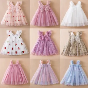 Baby Girl Princess Dress with Butterfly Wings - Girls 1 year to 5 years