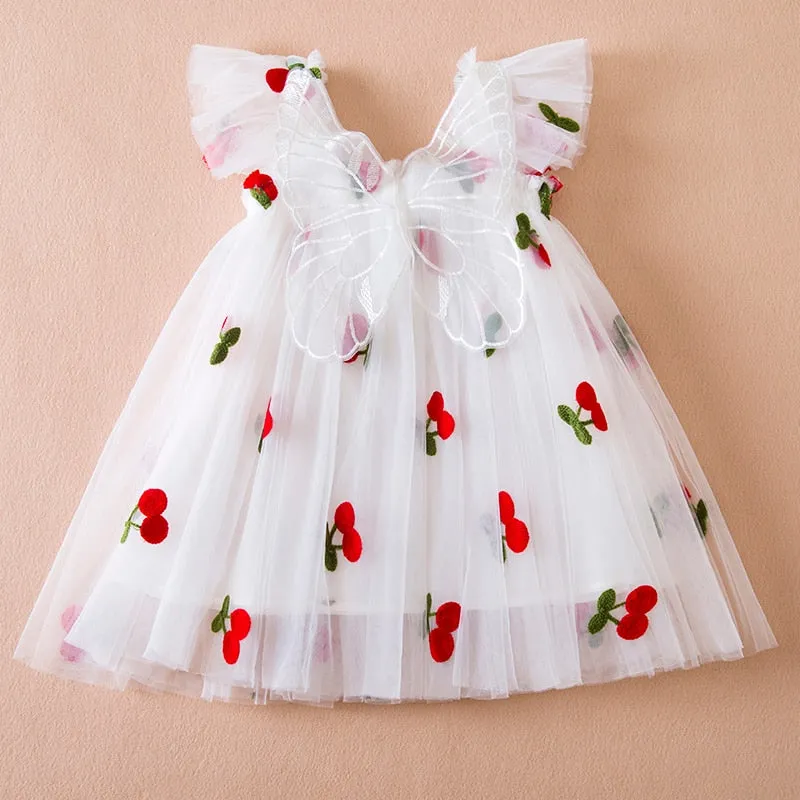 Baby Girl Princess Dress with Butterfly Wings - Girls 1 year to 5 years