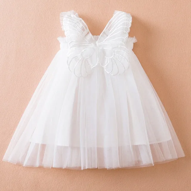 Baby Girl Princess Dress with Butterfly Wings - Girls 1 year to 5 years