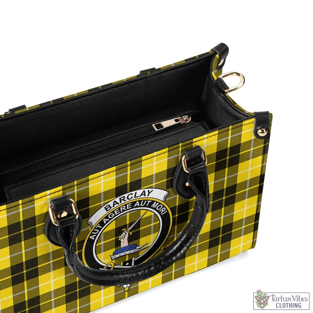 Barclay Dress Modern Tartan Luxury Leather Handbags with Family Crest