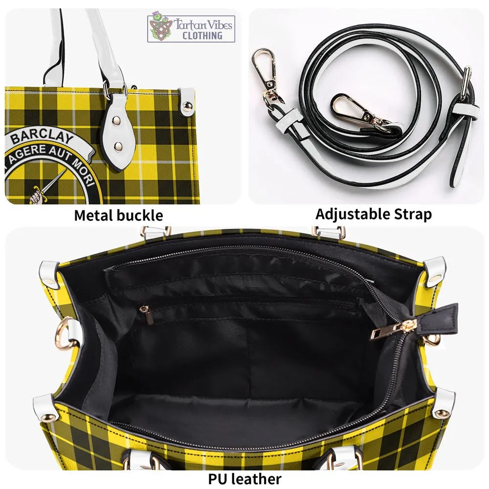 Barclay Dress Modern Tartan Luxury Leather Handbags with Family Crest