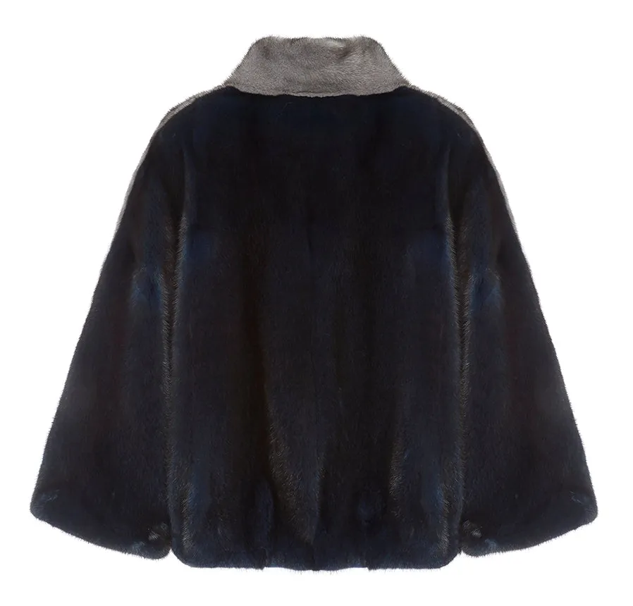 Bethany Mink Fur Batwing Jacket