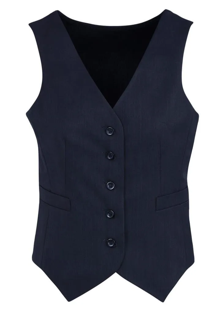 Biz Corporates Peaked Ladies Vest with Knitted Back (50111)-Clearance