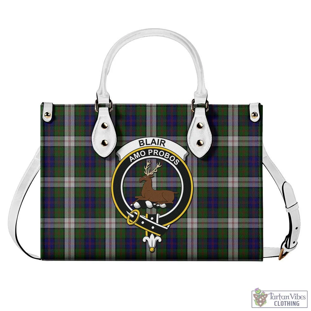 Blair Dress Tartan Luxury Leather Handbags with Family Crest