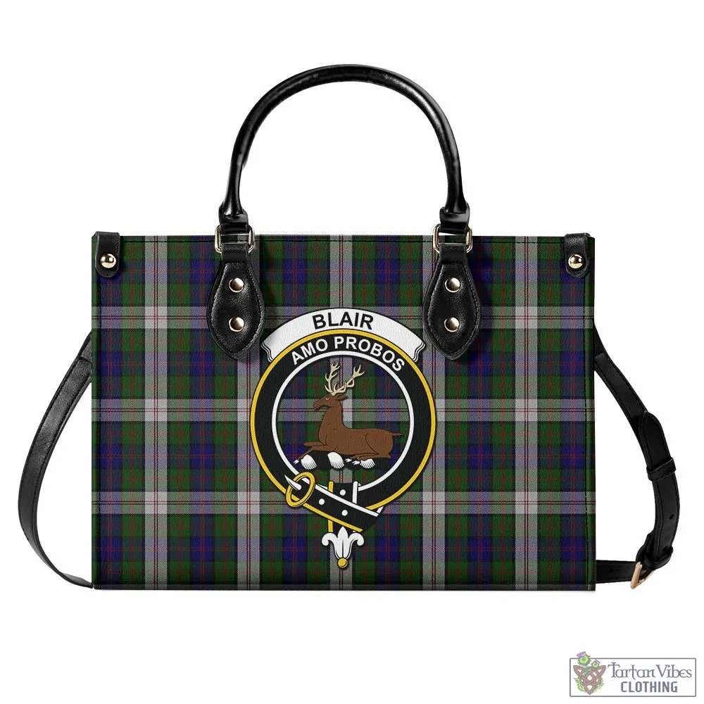 Blair Dress Tartan Luxury Leather Handbags with Family Crest