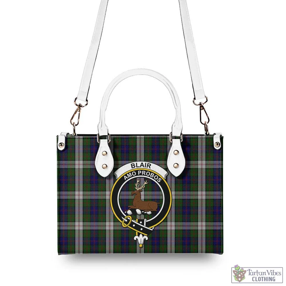 Blair Dress Tartan Luxury Leather Handbags with Family Crest