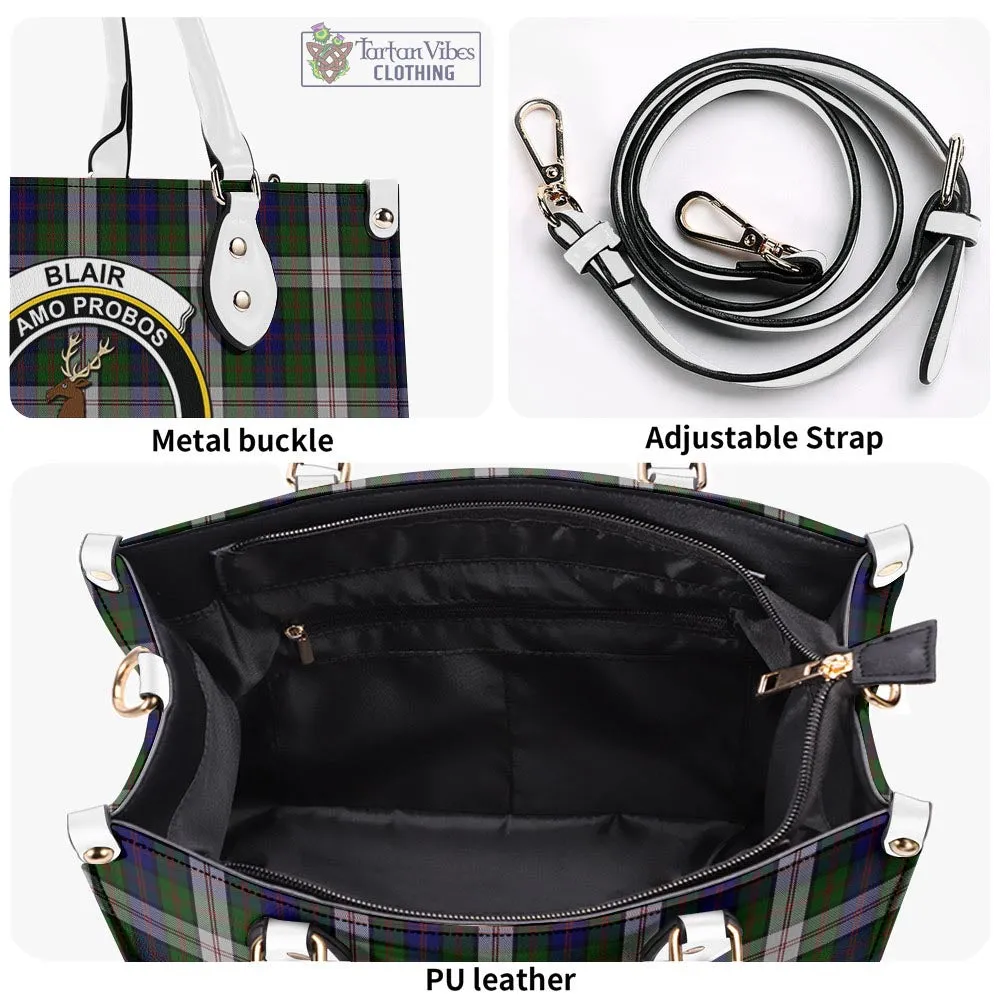 Blair Dress Tartan Luxury Leather Handbags with Family Crest