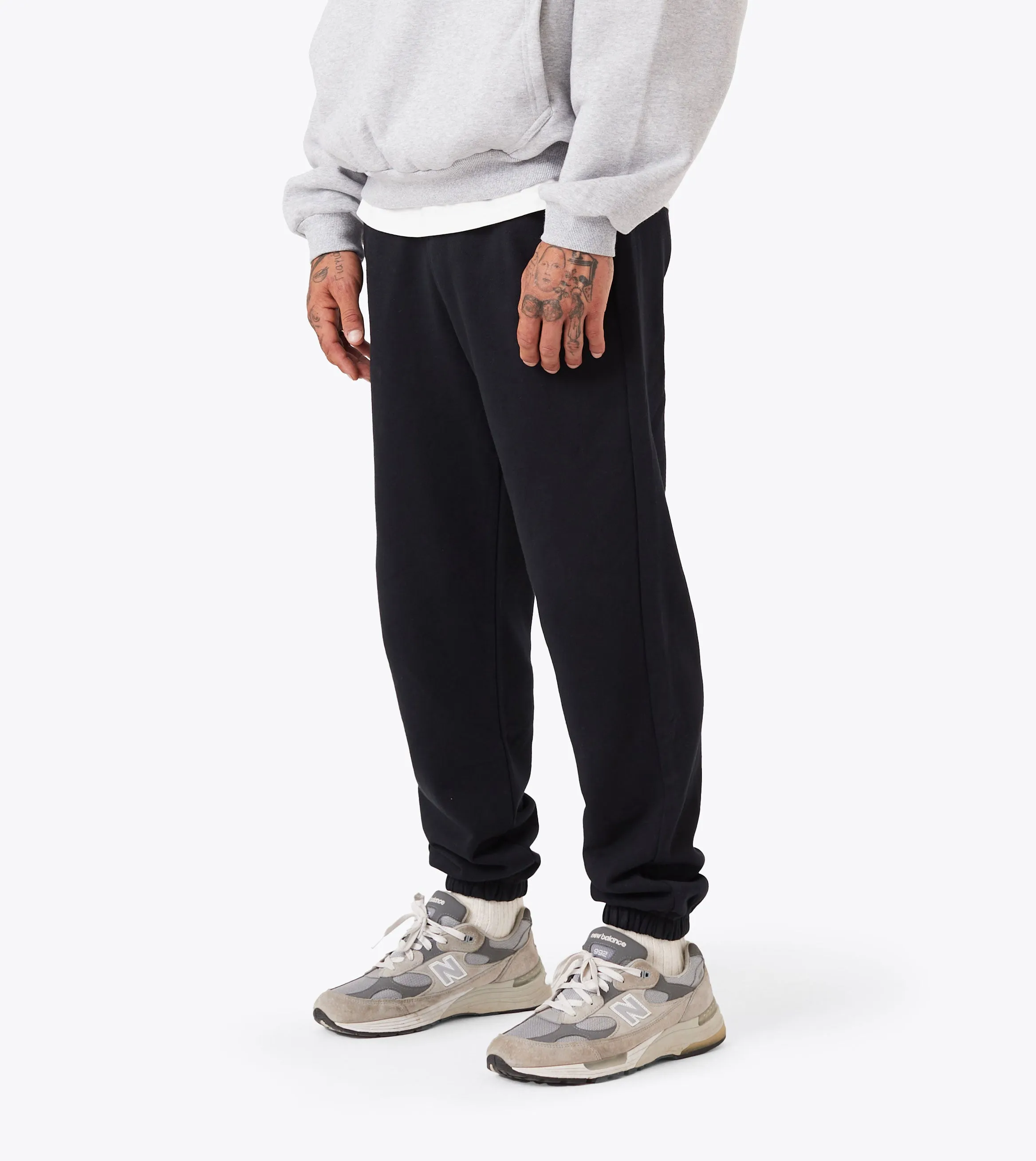 Box Fleece Jogger Black