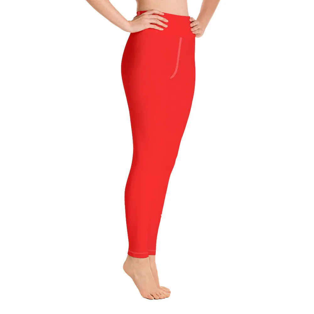 Breath of Fire Orange Yoga Leggings