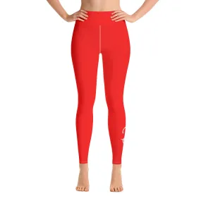 Breath of Fire Orange Yoga Leggings