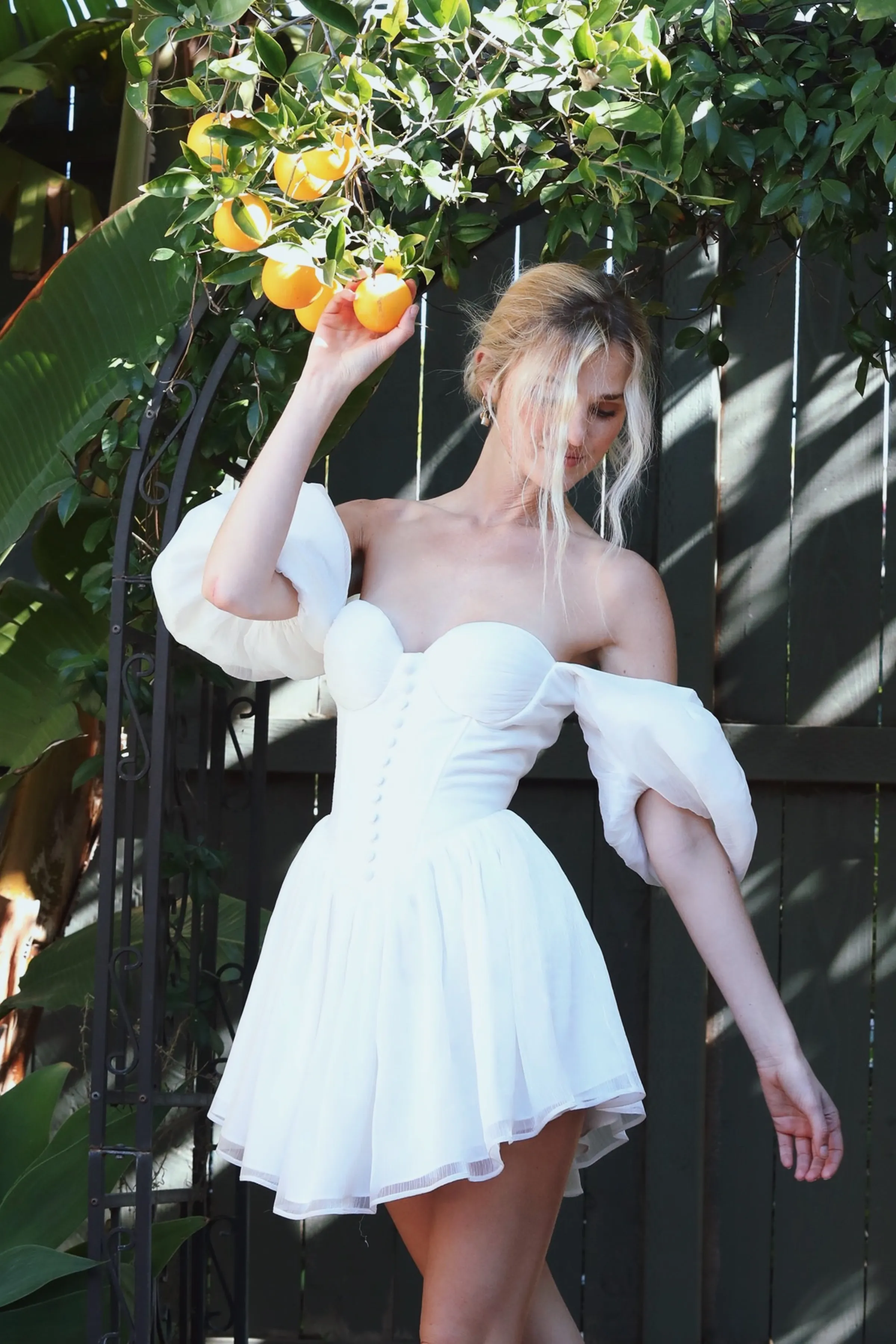 Bridal White Mini Dress