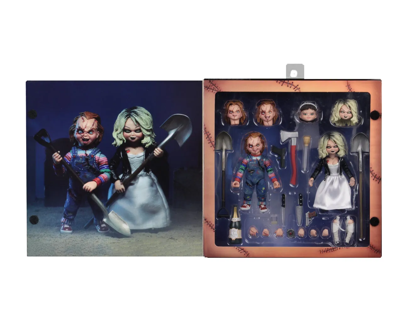 Bride of Chucky 7″ Scale Action Figures Ultimate Chucky & Tiffany 2-Pack