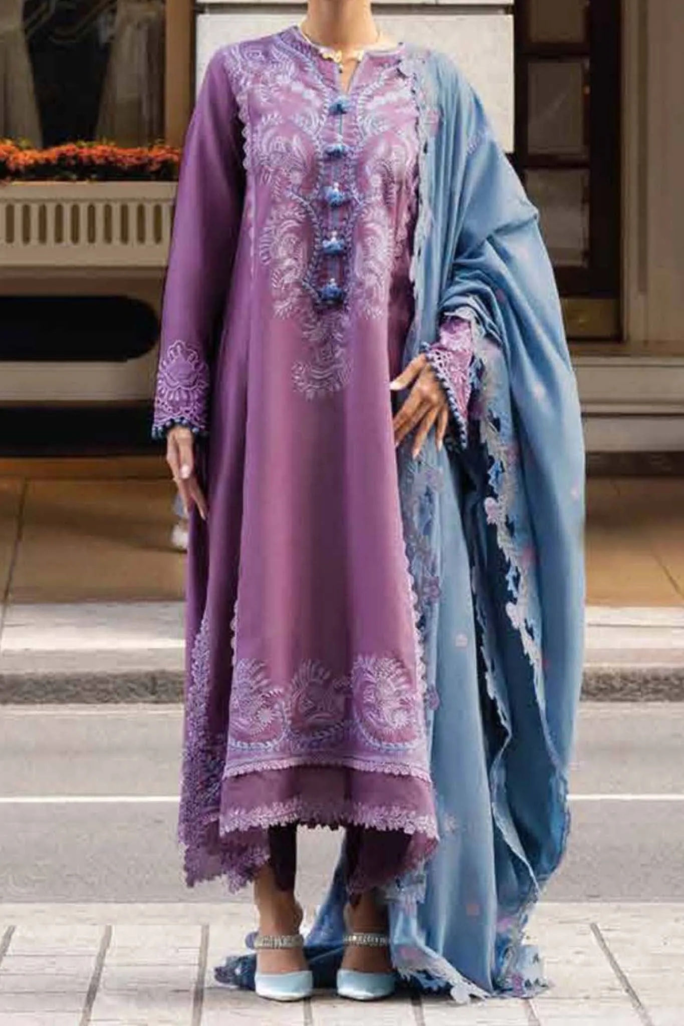 Broadway by Mushq Unstitched 3 Piece Winter Collection'2023-MNW-10