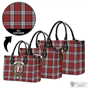 Brodie Dress Tartan Luxury Leather Handbags with Family Crest