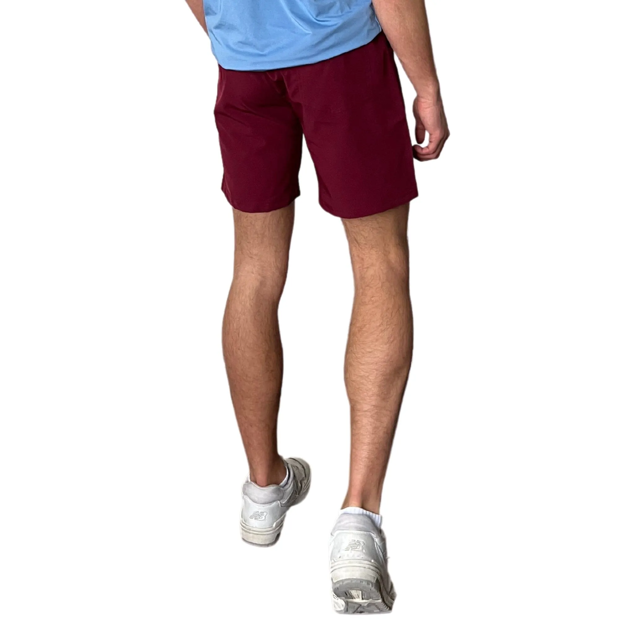 BRUCE BOLT 7" SHORTS - MAROON