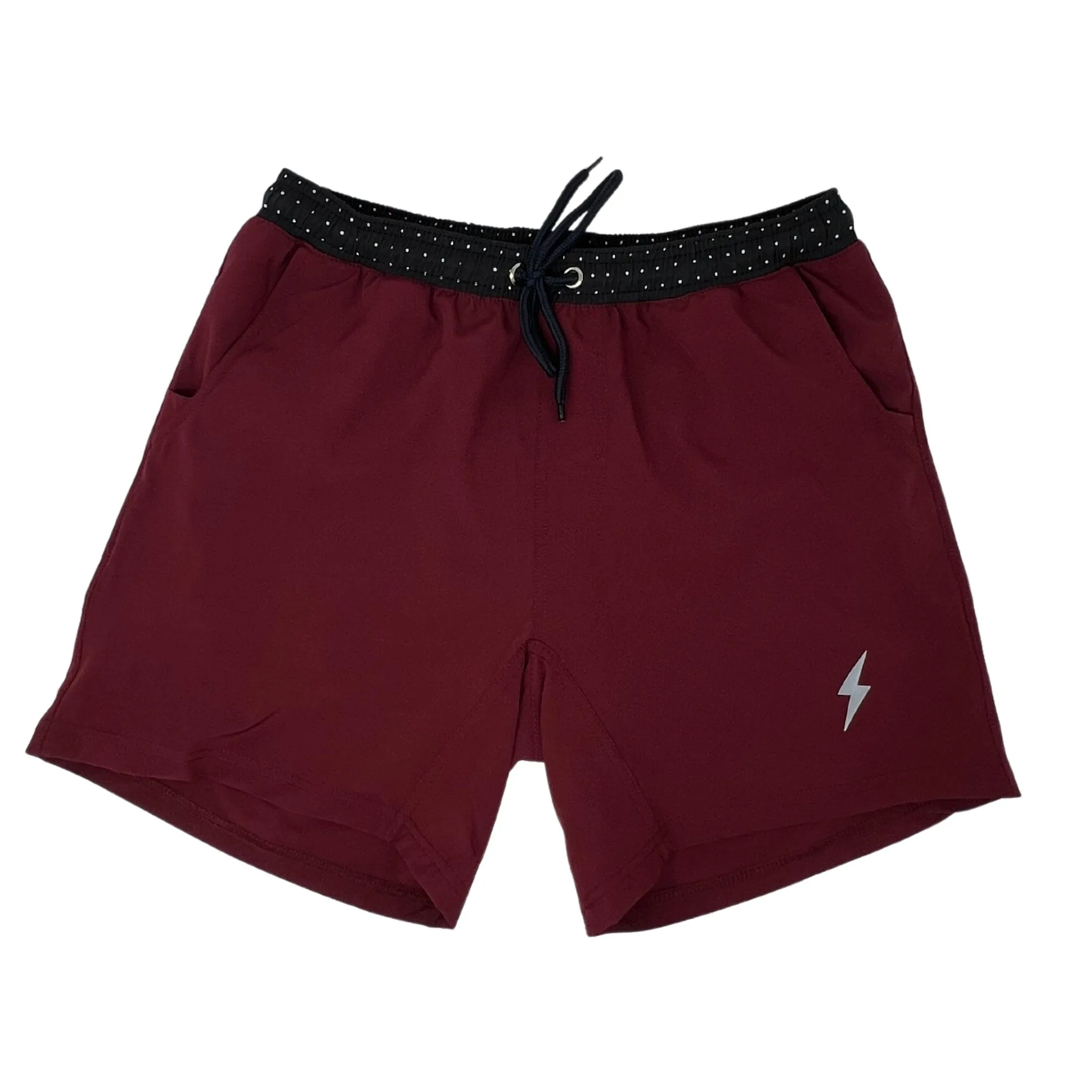 BRUCE BOLT 7" SHORTS - MAROON