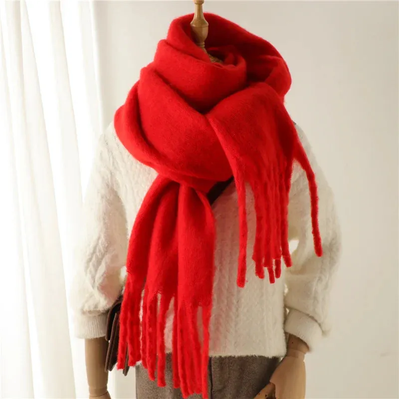 Cashmere Winter Pashmina Blanket Wrap - Thick and Soft Scarf