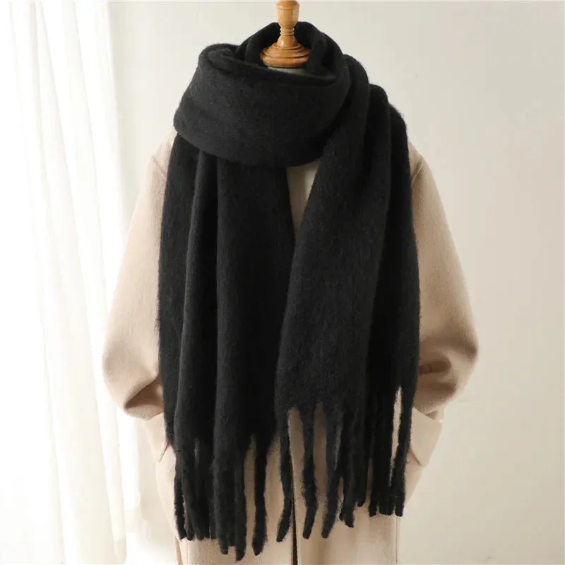 Cashmere Winter Pashmina Blanket Wrap - Thick and Soft Scarf