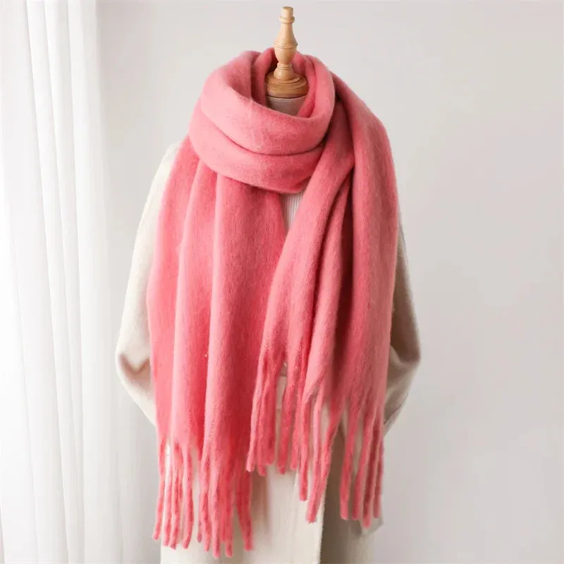 Cashmere Winter Pashmina Blanket Wrap - Thick and Soft Scarf