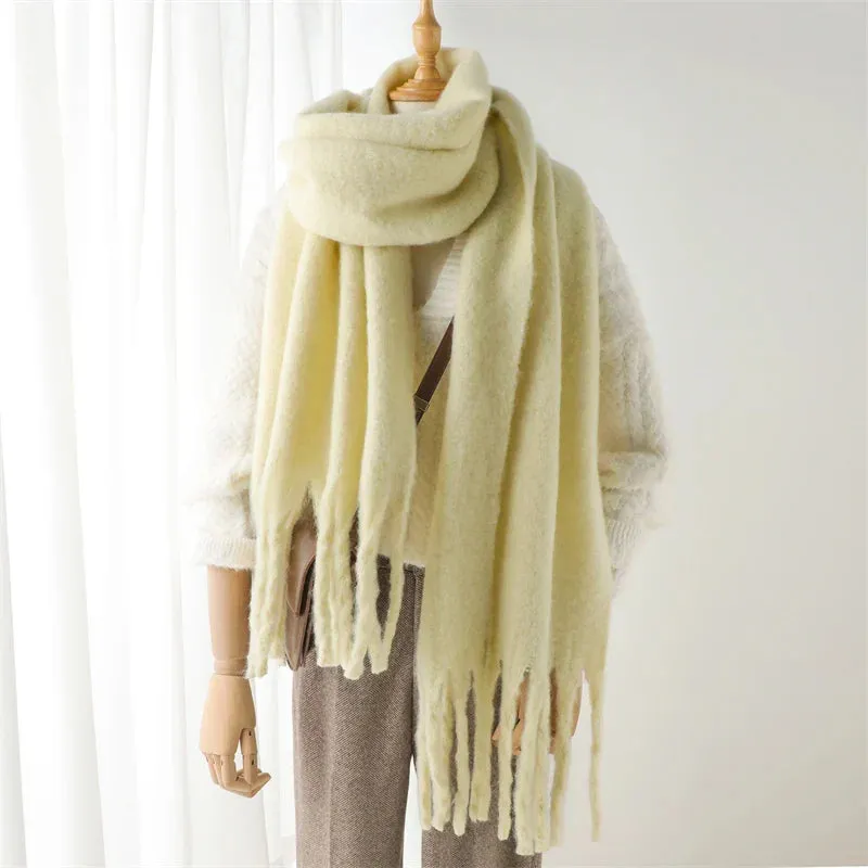 Cashmere Winter Pashmina Blanket Wrap - Thick and Soft Scarf