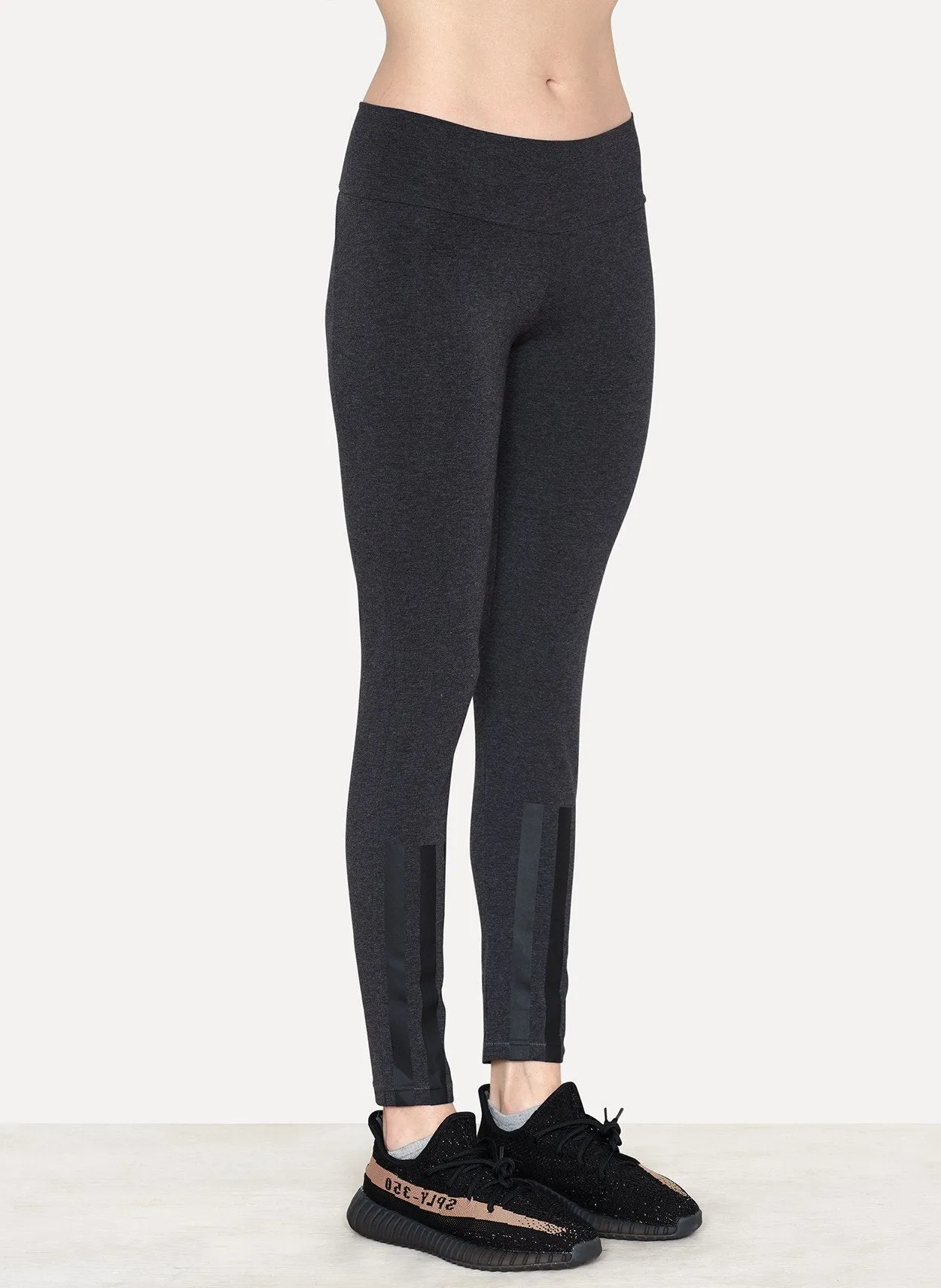 Charcoal Melange Jersey Legging