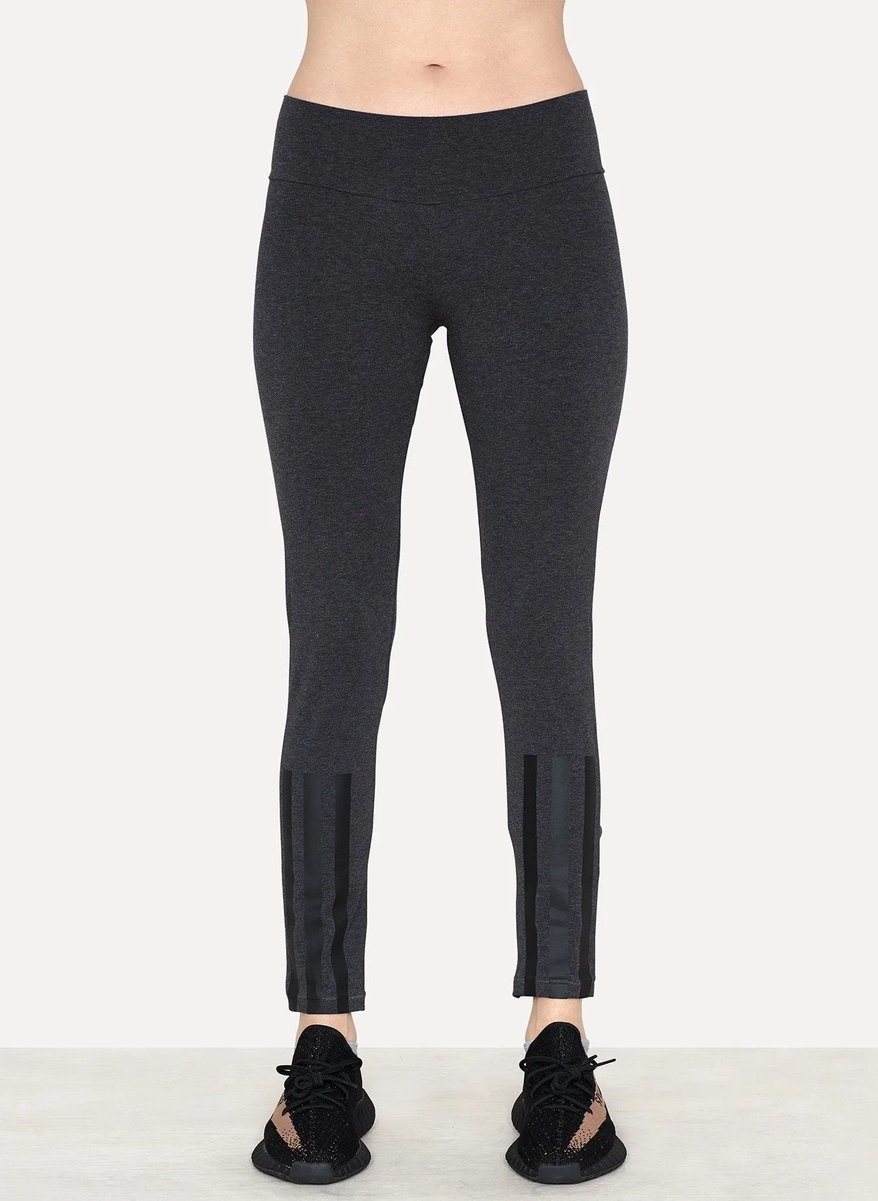 Charcoal Melange Jersey Legging