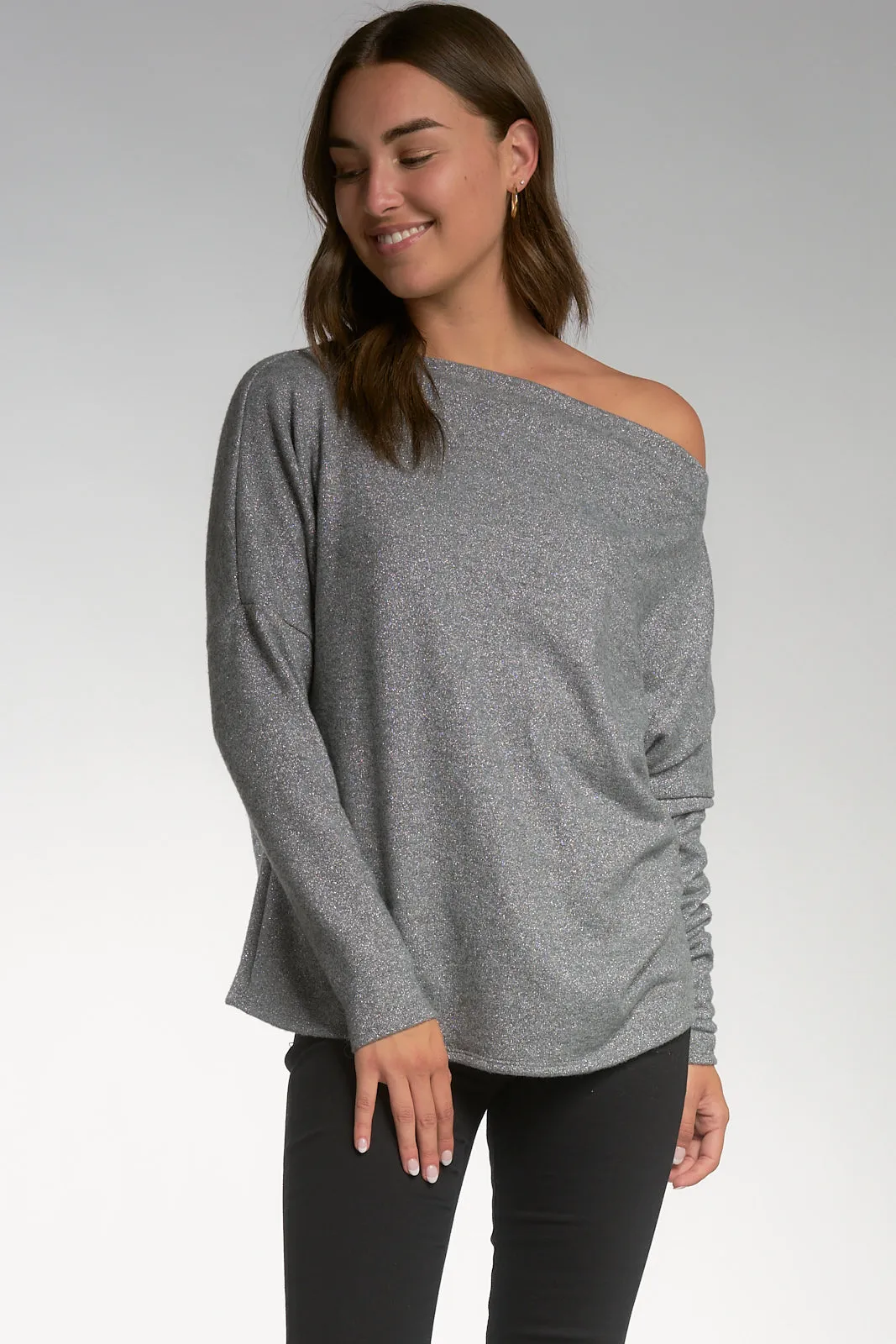 Charcoal Off Shoulder Melinda Top