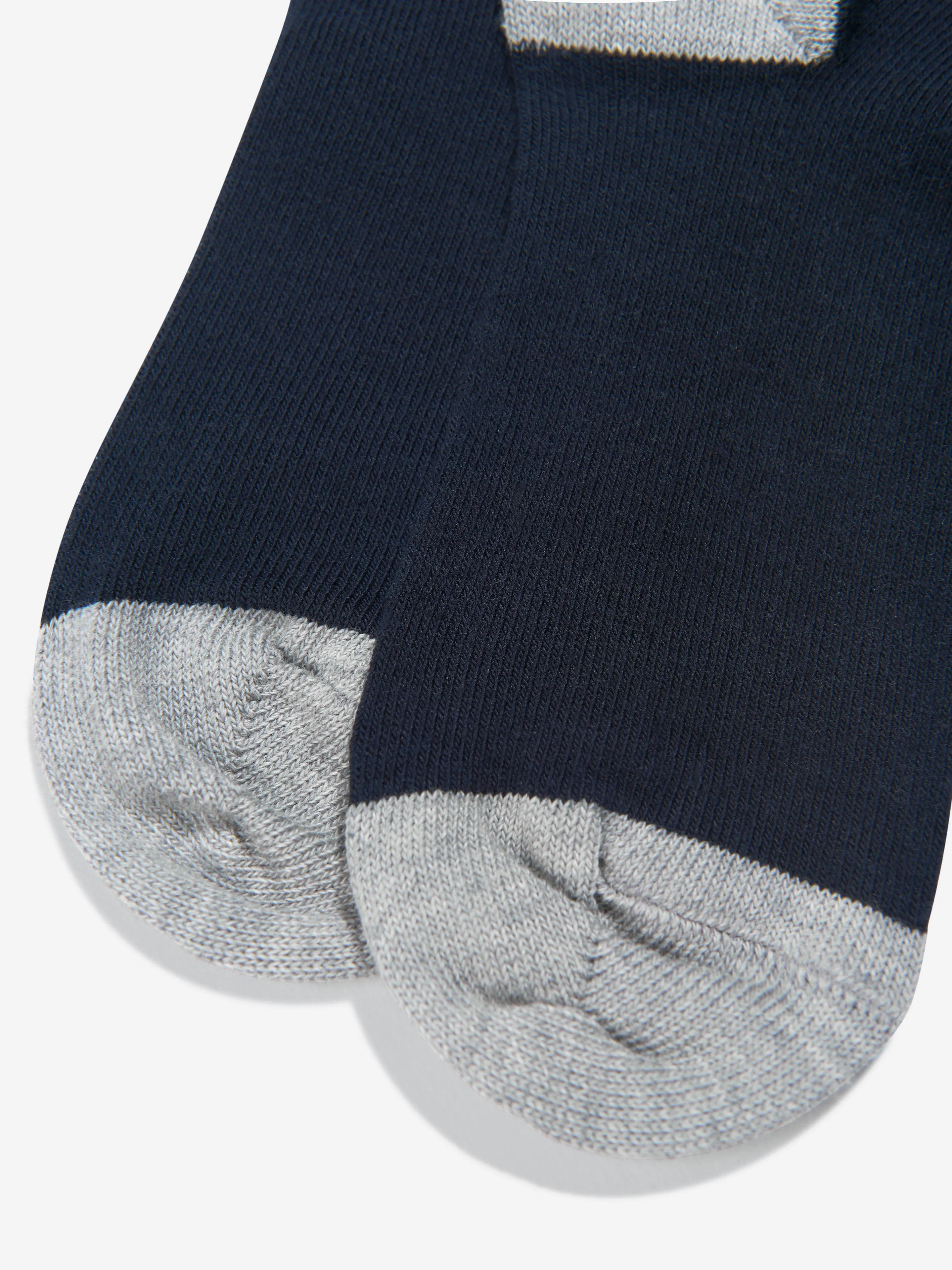 Chloé Girls Jacquard Logo Socks in Navy