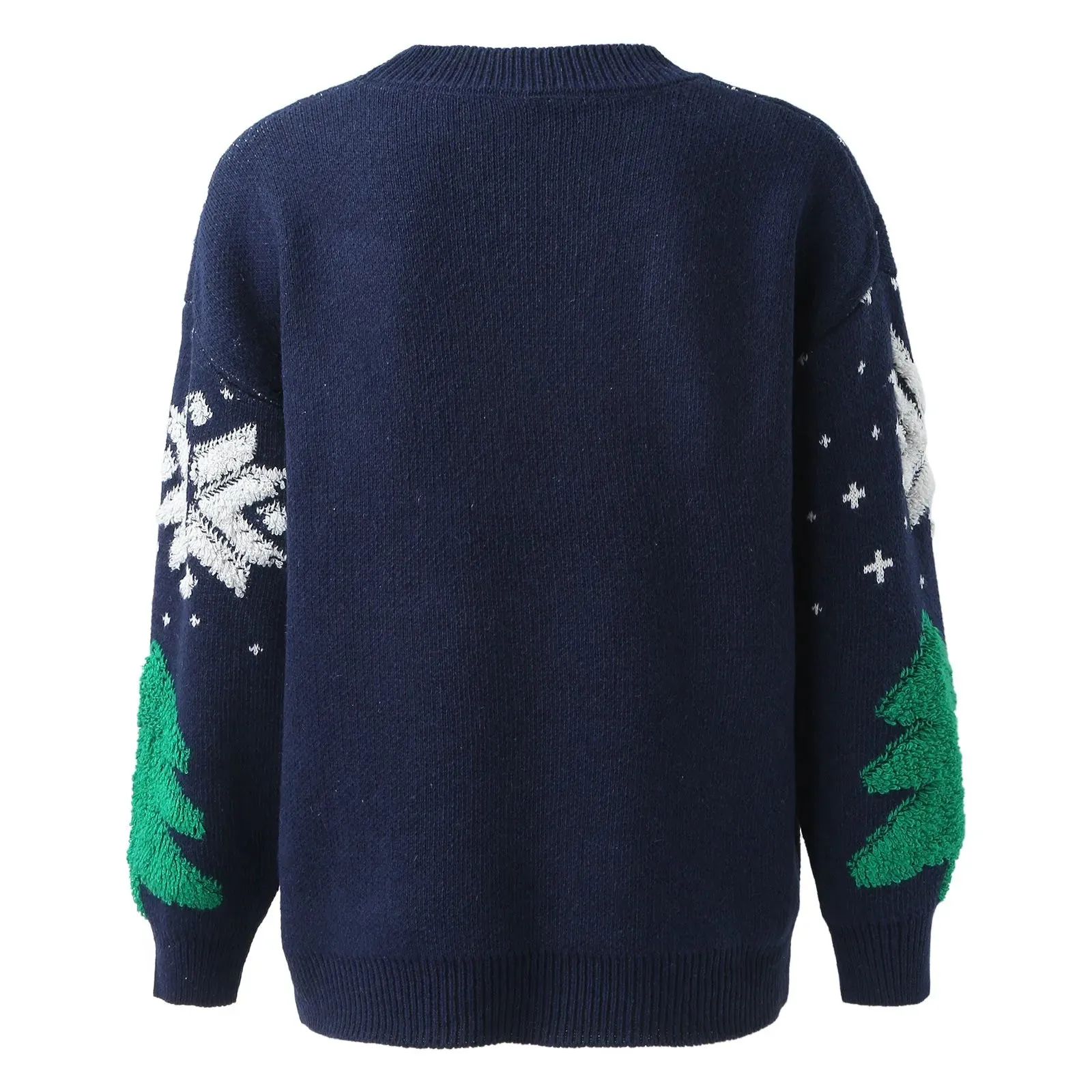 Christmas Vintage Korean Cozy Loose Fashionable Stylish Round Neck Comfortable Sweater