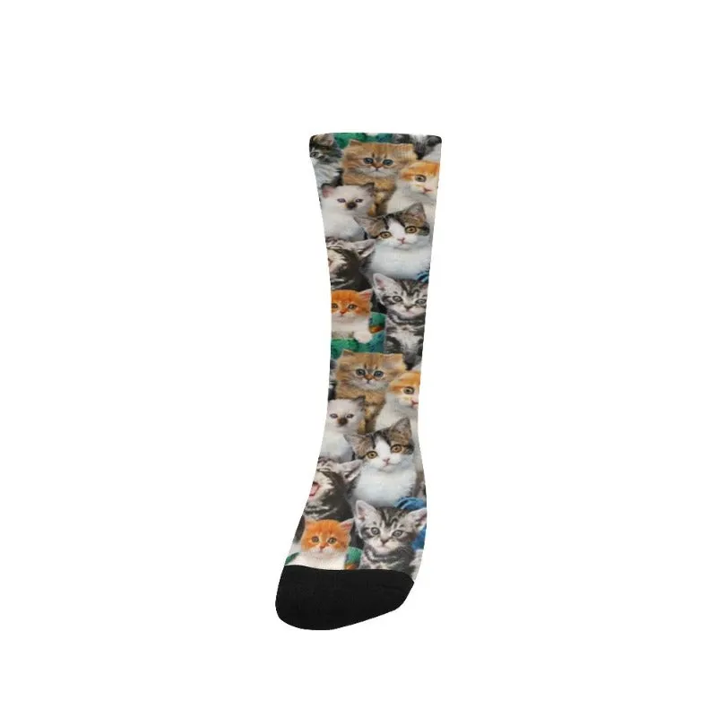 Colorful Cat Socks Personalized Gifts For Cat Mom