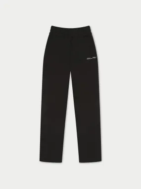 COUTURE SCRIPT STRAIGHT LEG JOGGERS - BLACK