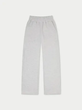 COUTURE SCRIPT STRAIGHT LEG JOGGERS - GREY MARL