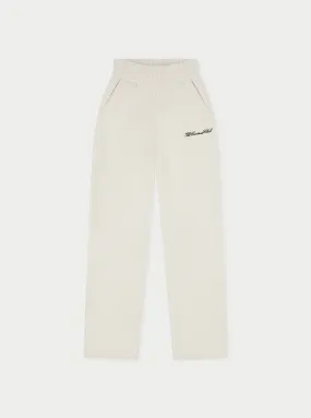 COUTURE SCRIPT STRAIGHT LEG JOGGERS - OFF WHITE