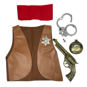 Cowboy Waistcoat & Accessories (Ages 3-6)