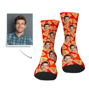 Custom Pizza Face Socks