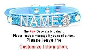 Custom Rhinestone Letter Name Collar