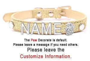 Custom Rhinestone Letter Name Collar