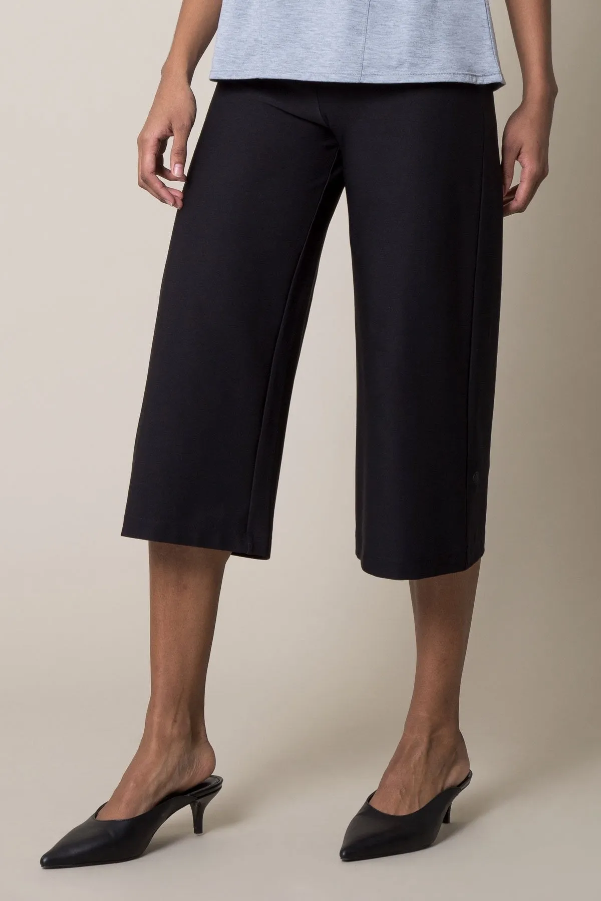 Day to Night Wide Waistband Culottes - Rebel