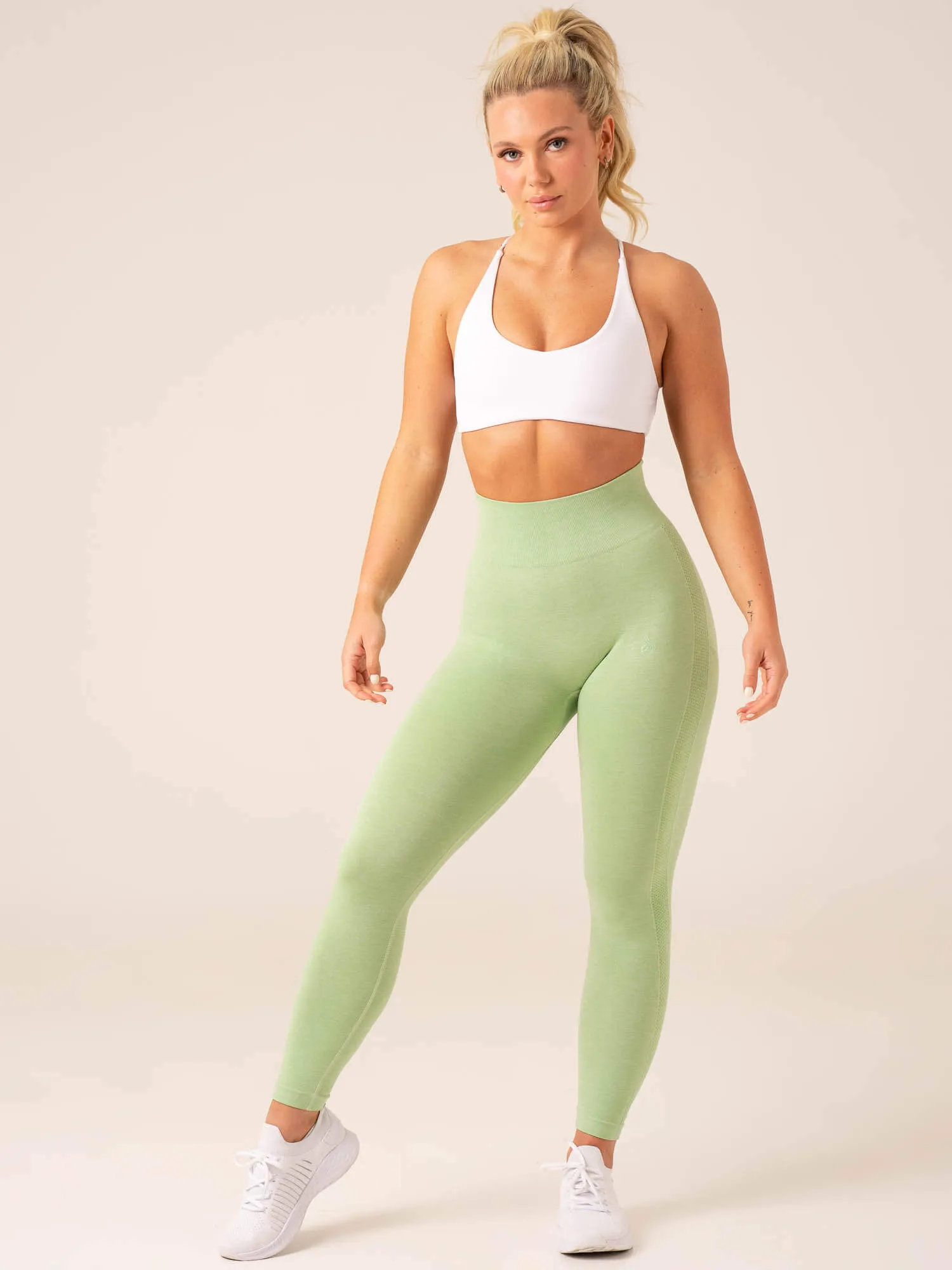 Evolve Seamless Leggings - Pistachio Marl