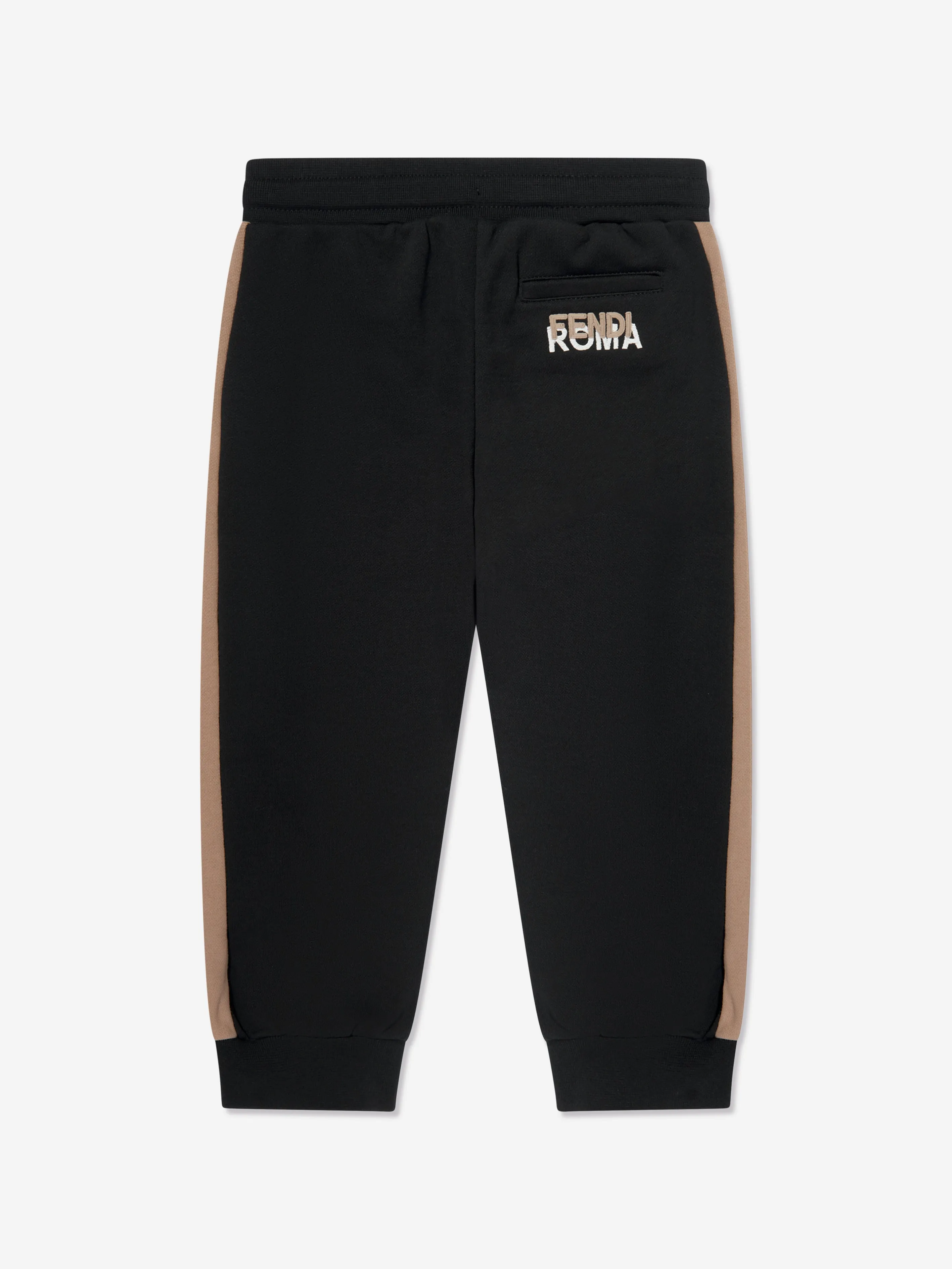 Fendi Kids Logo Joggers in Black