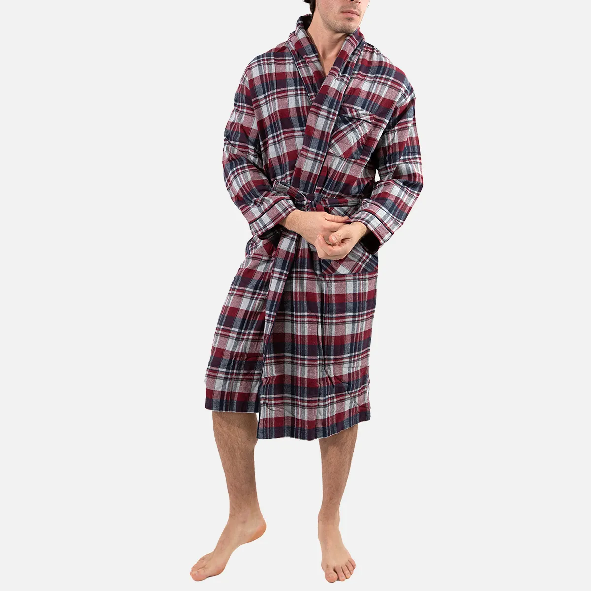 Flannel Shawl Robe