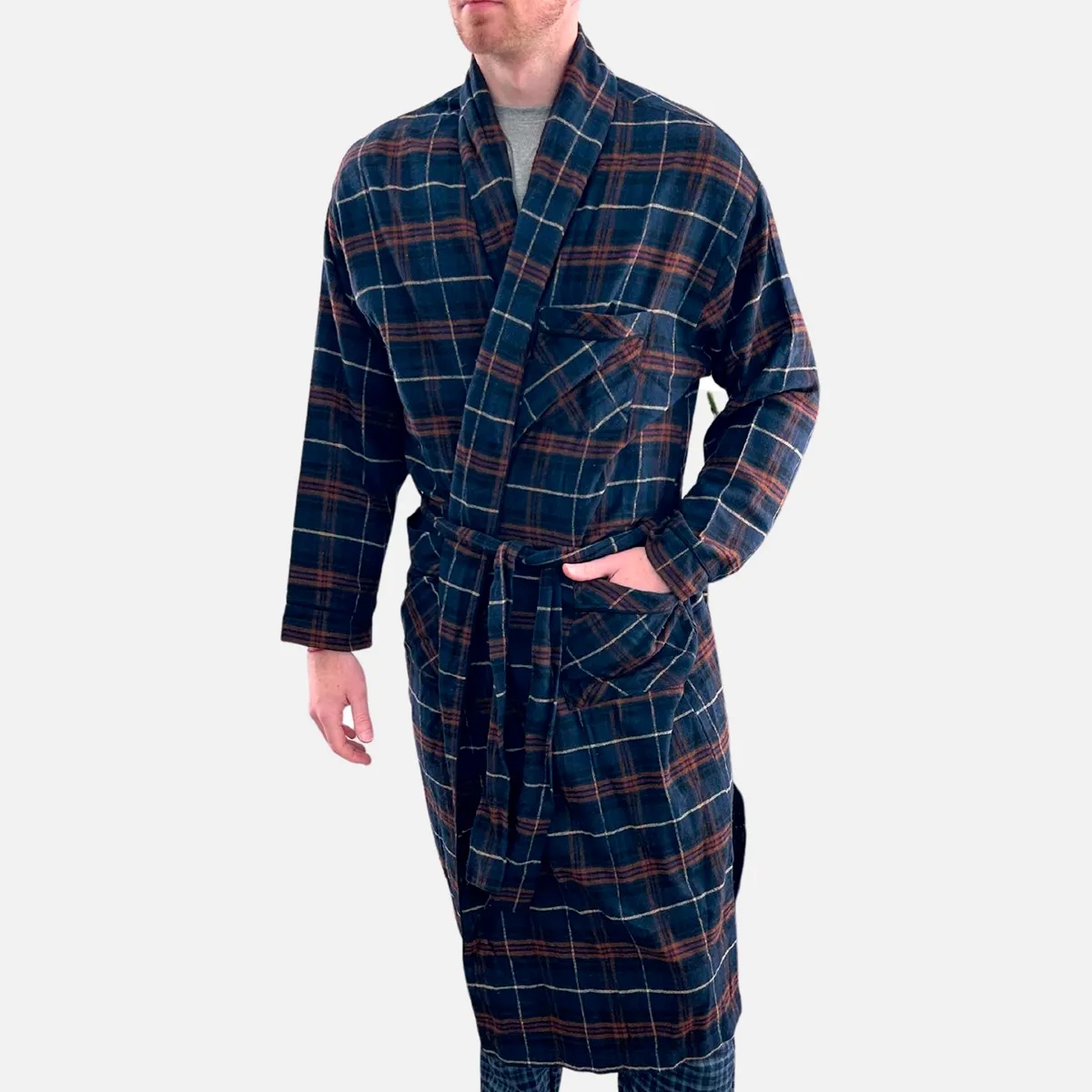 Flannel Shawl Robe